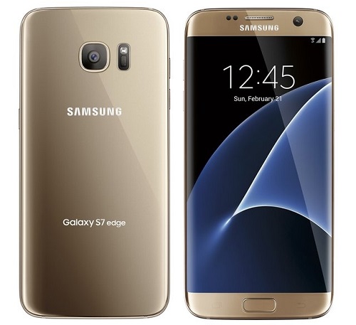 buy used Cell Phone Samsung Galaxy S7 Edge SM-G935V 32GB - Platinum Gold
